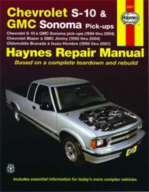 Chevrolet S-10 & Gmc Somona Haynes Reparationshandbok,, Universal, 24071, 9781563927287