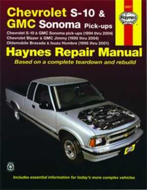 Chevrolet S-10 & Gmc Somona Haynes Reparationshandbok,, Universal - 47072 - OE 24071, 9781563927287