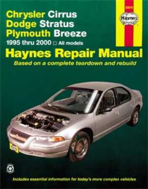 Cirrus, Stratus, Breeze Haynes Reparationshandbok, Chrysler - 174885 - OE 25015