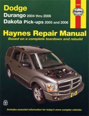Dakota Pick-ups Haynes Reparationshandbok, Dodge Durango &, Universal, 30023