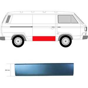 Dörr, Sidoinstallation, vw transporter buss iii, transporter skåp iii