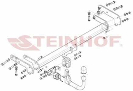 Dragkrok, Avtagbar Ford Usa Edge Steinhof F-208 - ford usa edge