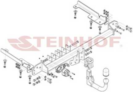 Dragkrok, Avtagbar Honda Cr-v Iv (rm_) Steinhof H-082 - honda cr-v iv