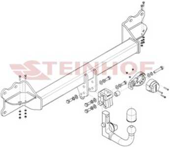 Dragkrok, Avtagbar Vw Touareg (cr7, Rc8) Steinhof V-163 - vw touareg