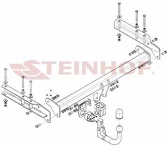 Dragkrok, Avtagbar Audi Allroad C5 (4bh) Steinhof A-056 - audi allroad c5