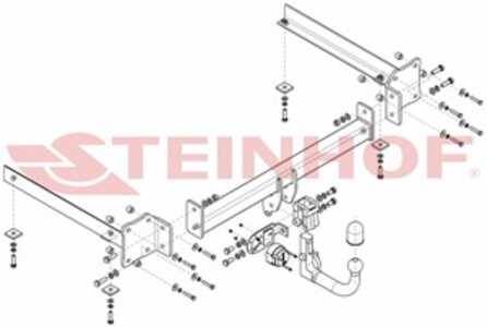 Dragkrok, Avtagbar Audi A8 D3 (4e2, 4e8) Steinhof A-058 - audi a8 d3