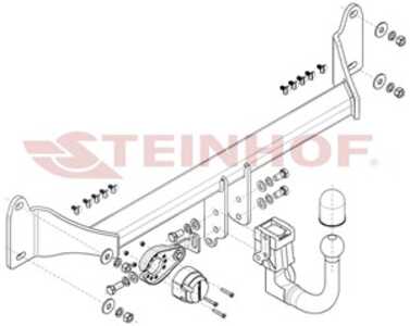 Dragkrok, Avtagbar Bmw X2 (f39) Steinhof B-087 - bmw x2 [f39]