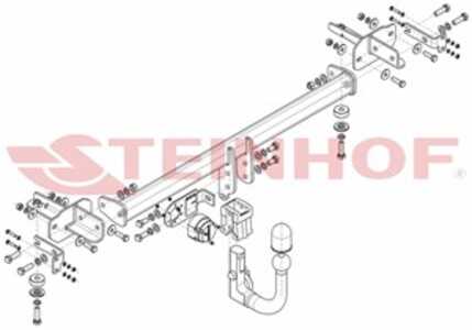 Dragkrok, Avtagbar Kia Picanto Iii (ja) Steinhof K-074 - kia picanto iii