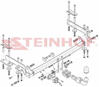 Dragkrok, Avtagbar Honda Cr-v I (rd) Steinhof H-078 - honda cr-v i