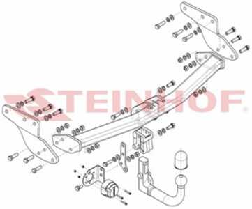 Dragkrok, Avtagbar Mazda Cx-9 (tb) Steinhof M-055 - mazda cx-9
