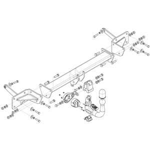 Dragkrok, Avtagbar Vw Multivan T7 (stm, Stn) Steinhof V-084 - vw multivan t7