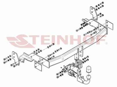 Dragkrok, Avtagbar Kia Sorento I (jc) Steinhof K-013 - kia sorento i