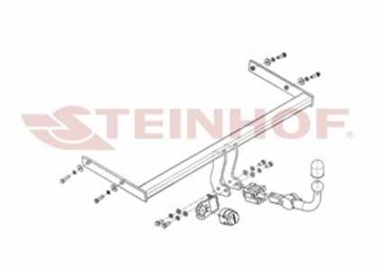 Dragkrok, Avtagbar Audi A3 Sportback (8pa) Steinhof A-065 - audi a3 sportback
