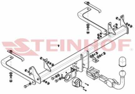 Dragkrok, Avtagbar Fiat Panda (169_) Steinhof F-117 - fiat panda