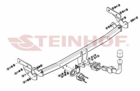 Dragkrok, Avtagbar Hyundai i10 I (pa) Steinhof H-233 - hyundai i10 i