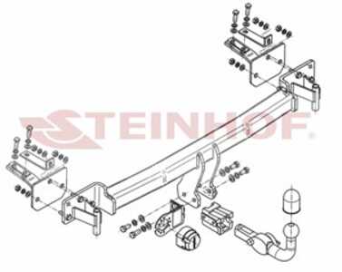 Dragkrok, Avtagbar Bmw 5 Touring (e39) Steinhof B-042 - bmw 5 touring [e39]