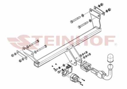 Dragkrok, Avtagbar Dodge Caliber Steinhof D-305 - dodge caliber