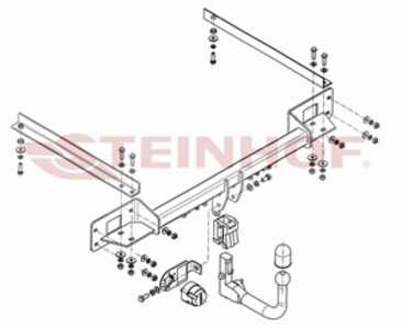 Dragkrok, Avtagbar Fiat Linea (323_, 110_) Steinhof F-096 - fiat linea