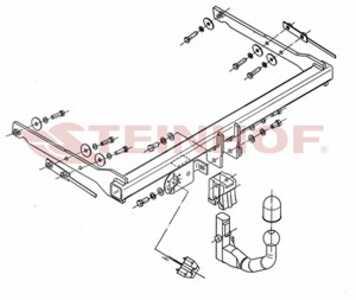 Dragkrok, Avtagbar Ford Mondeo Iv (ba7) Steinhof F-268 - ford mondeo iv