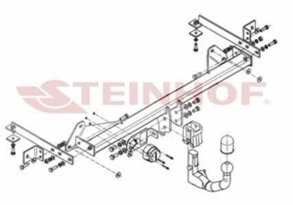 Dragkrok, Avtagbar Fiat 500l (351_, 352_) Steinhof F-046 - fiat 500l