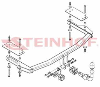 Dragkrok, Avtagbar Mazda 6 Hatchback (gg) Steinhof M-021 - mazda 6 hatchback