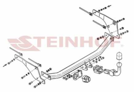 Dragkrok, Avtagbar Mazda 2 (dy) Steinhof M-013 - mazda 2