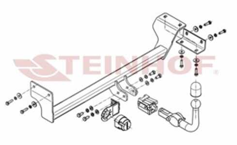 Dragkrok, Avtagbar Kia Picanto Ii (ta) Steinhof K-038 - kia picanto ii