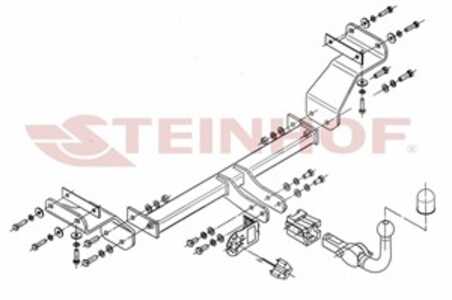 Dragkrok, Avtagbar Kia Cee'd Sw (ed) Steinhof K-004 - kia cee'd sw