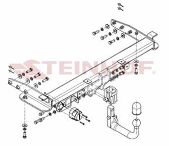Dragkrok, Avtagbar Jeep Grand Cherokee Iv (wk, Wk2) Steinhof J-05 - jeep grand cherokee iv