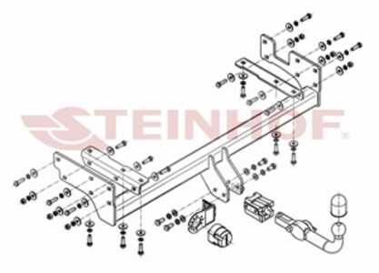 Dragkrok, Avtagbar Mitsubishi Outlander I (cu_w)