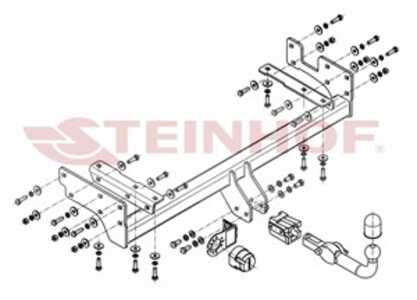 Dragkrok, Avtagbar Mitsubishi Outlander I (cu_w), mitsubishi outlander i