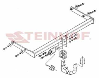 Dragkrok, Avtagbar Skoda Yeti (5l) Steinhof S-356 - skoda yeti
