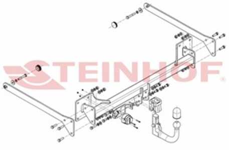 Dragkrok, Avtagbar Audi A8 D4 (4h2, 4h8, 4hc, 4hl) Steinhof A-105 - audi a8 d4