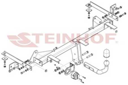 Dragkrok, Standard Fiat 500l (351_, 352_) Steinhof F-076 - fiat 500l