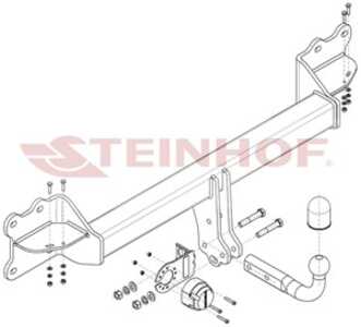 Dragkrok, Standard Vw Touareg (cr7, Rc8) Steinhof V-162 - vw touareg