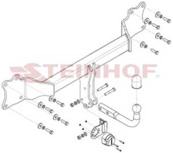 Dragkrok, Standard Audi Q8 (4mn, 4mt) Steinhof A-115 - audi q8