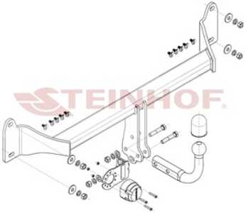 Dragkrok, Standard Bmw X2 (f39) Steinhof B-086 - bmw x2 [f39]