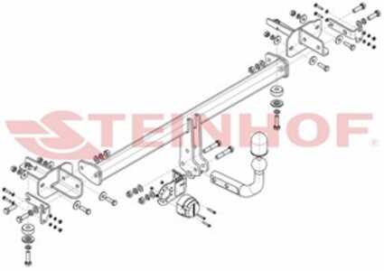 Dragkrok, Standard Kia Picanto Iii (ja) Steinhof K-073 - kia picanto iii