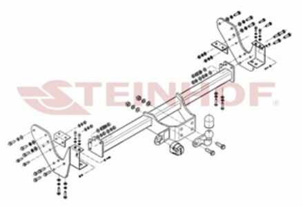 Dragkrok, Standard Isuzu D-max I (tfr, Tfs) Steinhof I-030 - isuzu d-max i