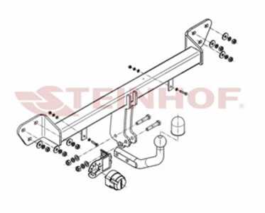 Dragkrok, Standard Bmw 7 (e65, E66, E67) Steinhof B-047 - bmw 7 [e65, e66, e67]