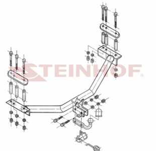 Dragkrok, Standard Fiat Multipla (186_) Steinhof F-110 - fiat multipla