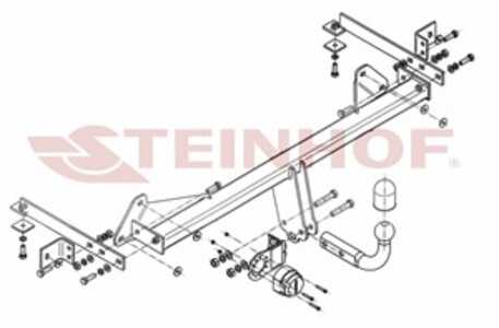 Dragkrok, Standard Fiat 500l (351_, 352_) Steinhof F-045 - fiat 500l