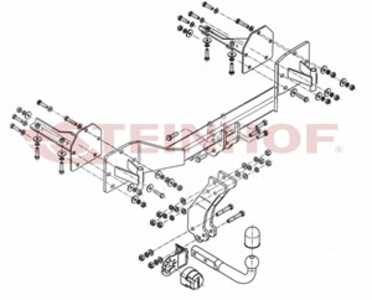 Dragkrok, Standard Bmw X5 (e53) Steinhof B-070 - bmw x5 [e53]