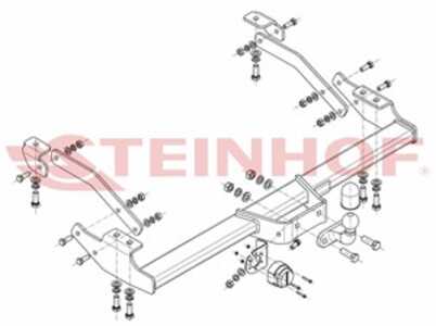 Dragkrok, Standard Opel Vivaro B Buss (x82) Steinhof R-128 - opel vivaro b buss