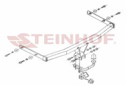 Dragkrok, Standard Seat Ibiza Iii (6l1) Steinhof S-146 - seat ibiza iii