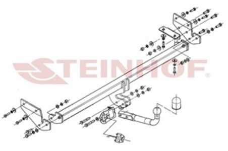 Dragkrok, Standard Kia Soul I (am) Steinhof K-021 - kia soul i
