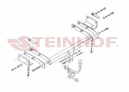 Dragkrok, Standard Fiat Stilo Multi Wagon (192_) Steinhof F-139 - fiat stilo multi wagon