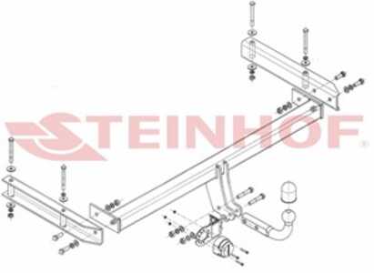 Dragkrok, Standard Audi A6 Allroad C6 (4fh) Steinhof A-102 - audi a6 allroad c6