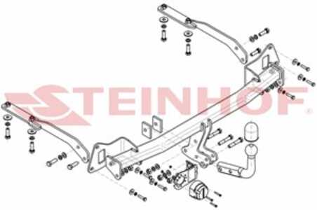 Dragkrok, Standard Honda Jazz Iv (gk_) Steinhof H-073 - honda jazz iv