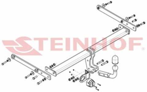 Dragkrok, Standard Mazda 2 (dl, Dj) Steinhof M-046 - mazda 2